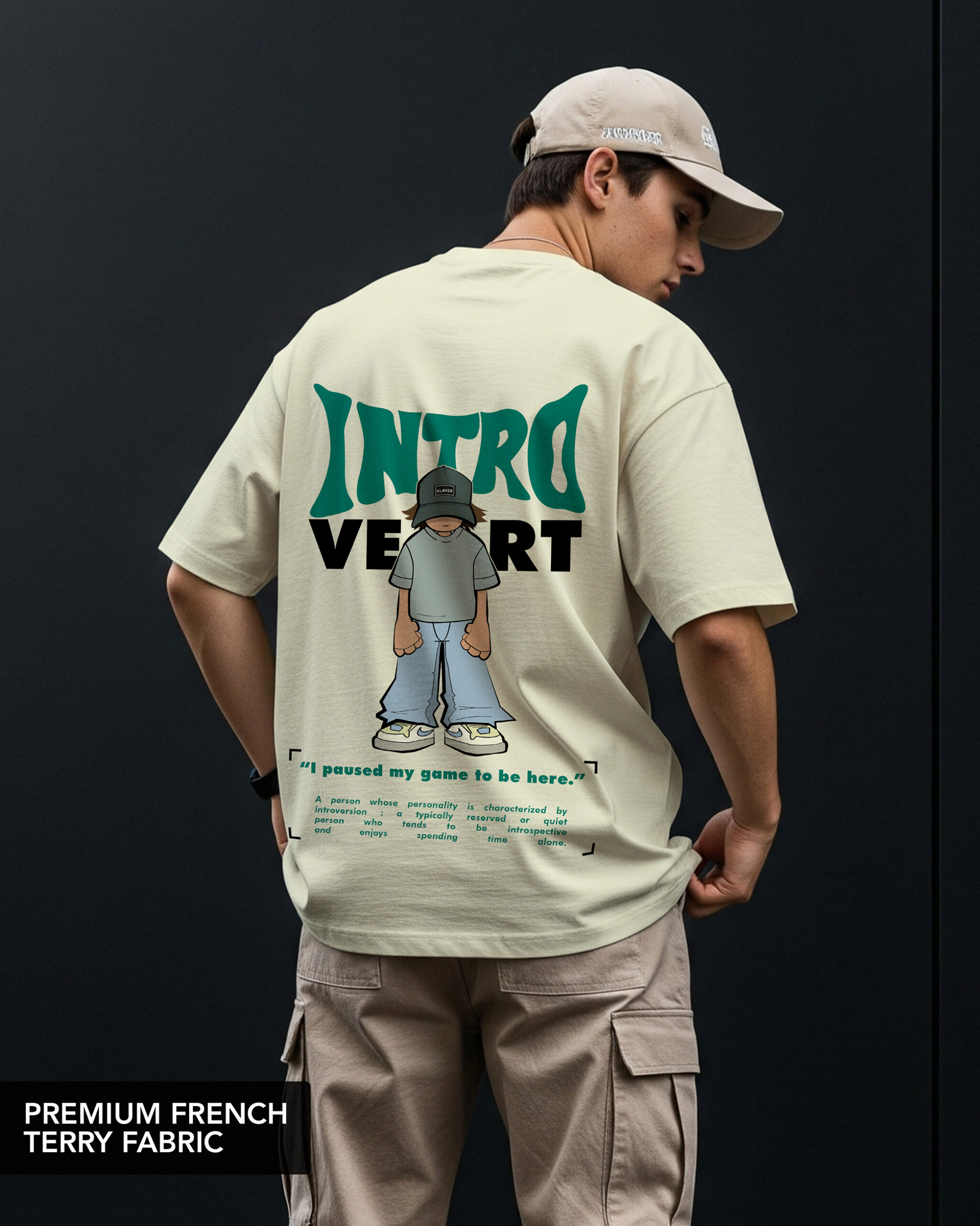 HOME introvert oversized tshirt